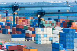 XPO truck drivers containers port