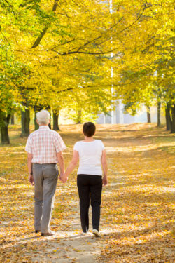 hip implant hip replacement revision surgery couple walking