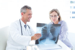 IVC filter chest X ray doctor patient