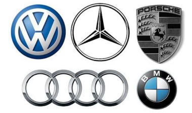 Volkswagen, BMW, Audi, Porsche, Mercedes-Benz