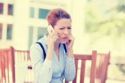 TCPA robocall autodialer woman on phone