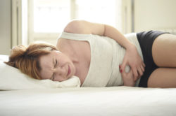 woman with cramps