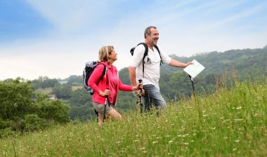 DePuy Zimmer hip replacement hip implant couple hiking