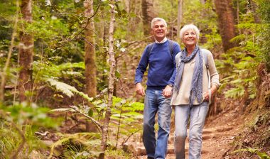 DePuy Zimmer hip implant hip replacement walking woods