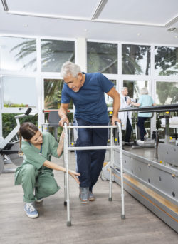 DePuy ASR hip implant hip revision hip replacement man walker physical therapy