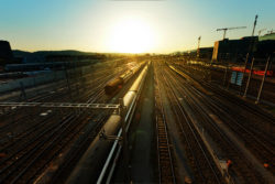Beautiful view of the river and the house Switzerland