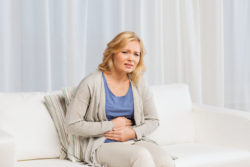 woman suffering pain