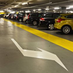 parking garage lot credit card receipt