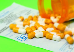 The prescription medication - a conceptual image on health, cost, and medical insurance