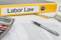 Folder with the label Labor Law