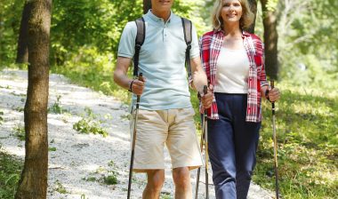 DePuy Pinnacle hip implant hip replacement couple hiking