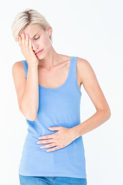 woman with cramps