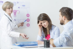 Essure, woman in gynecologist office