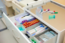 Medical test blood collection tube.