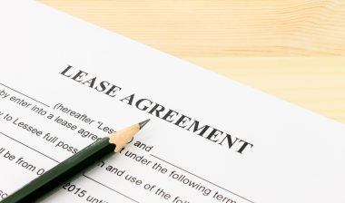 Lease Agreement Contract Document and Pencil Bottom Left Corner - Oasis at Waipahu