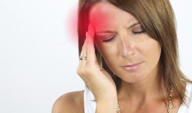 woman with headache