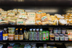 deli case with Kombucha