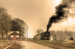train and pollution