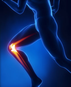 Running man knee anatomy