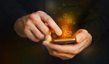 text messages on smartphone