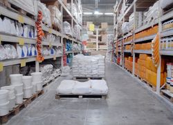 Warehouse shop of building materials