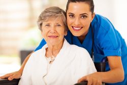 Home Helpers in home care patient and nurse