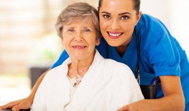 Home Helpers in home care patient and nurse