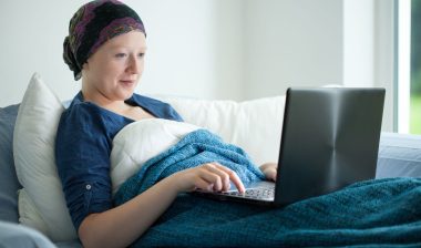 Tasigna leukemia cancer patient with laptop
