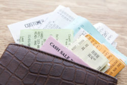 credit card receipts