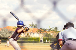 kids playing baseball