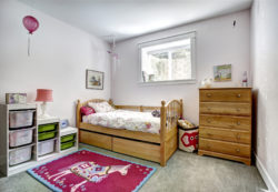 Furniture in childrens room, illustration of Ikea dressers
