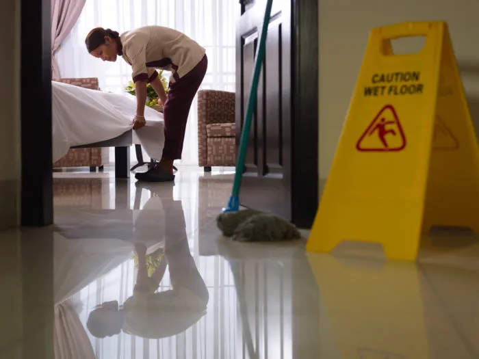hotel housekeeper at Grand America Hotels