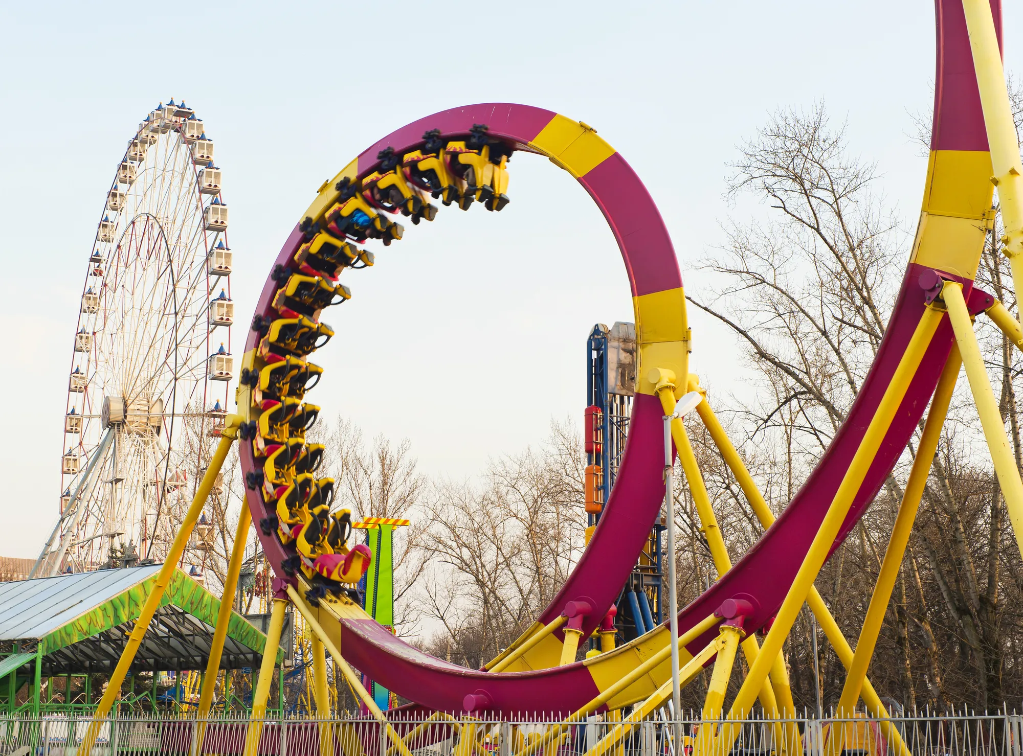 Roller coaster - six flags
