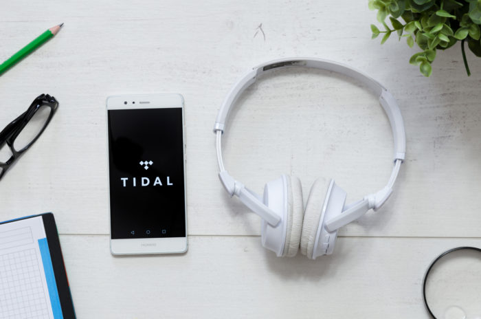 tidal app on smartphone