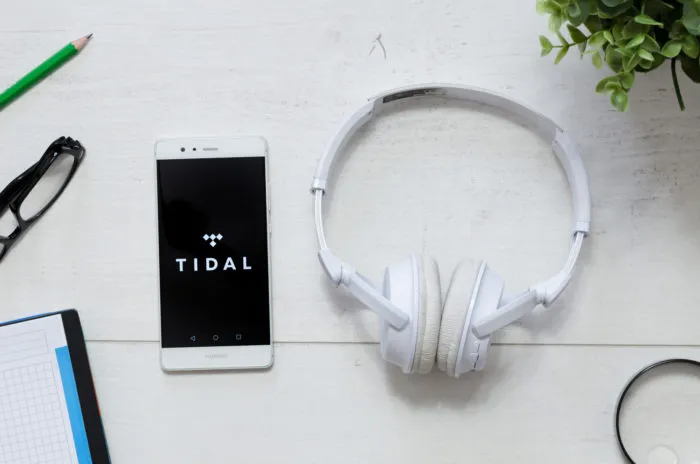 tidal app on smartphone
