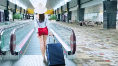 woman traveling on nippon airways