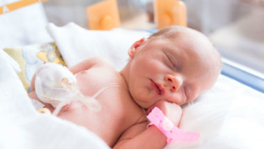 baby suffering from birth injury