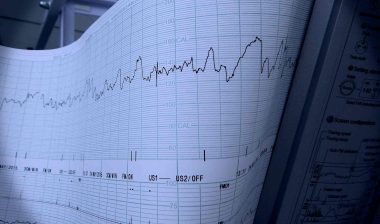 heart monitor readout on paper