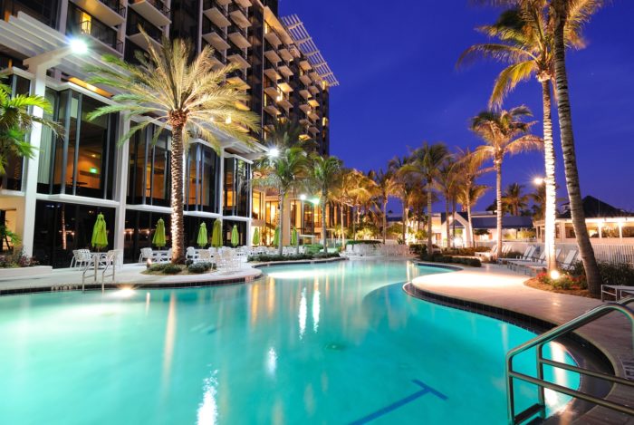 Wyndham resort hotel and swimming pool
