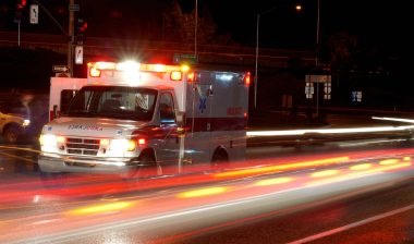 Ambulance driving at night