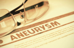 aneurism written on a page.