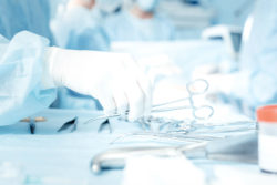 Close up of surgery equipment