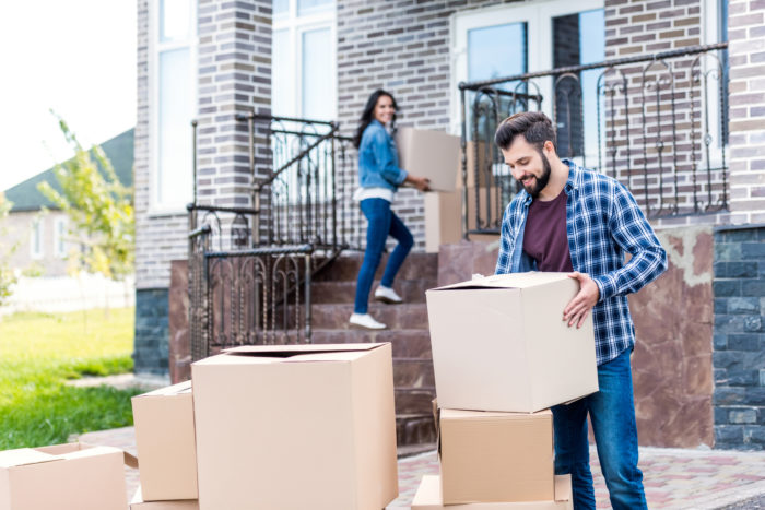 couple moving into new home