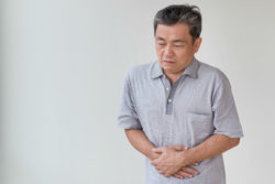 Man with heartburn