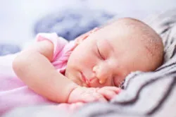 Sleeping newborn baby