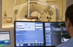 Control room of a MRI machine