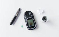 Glucometer and blood test stips