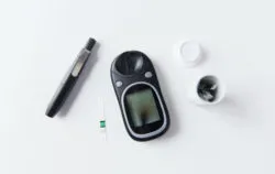 Glucometer and blood test stips