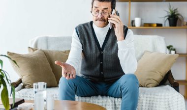 Man calling with medication questions