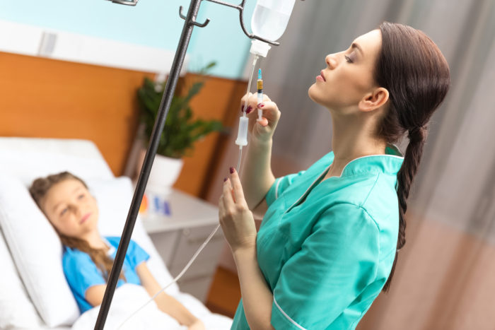 AMN traveling nurse working at hospital